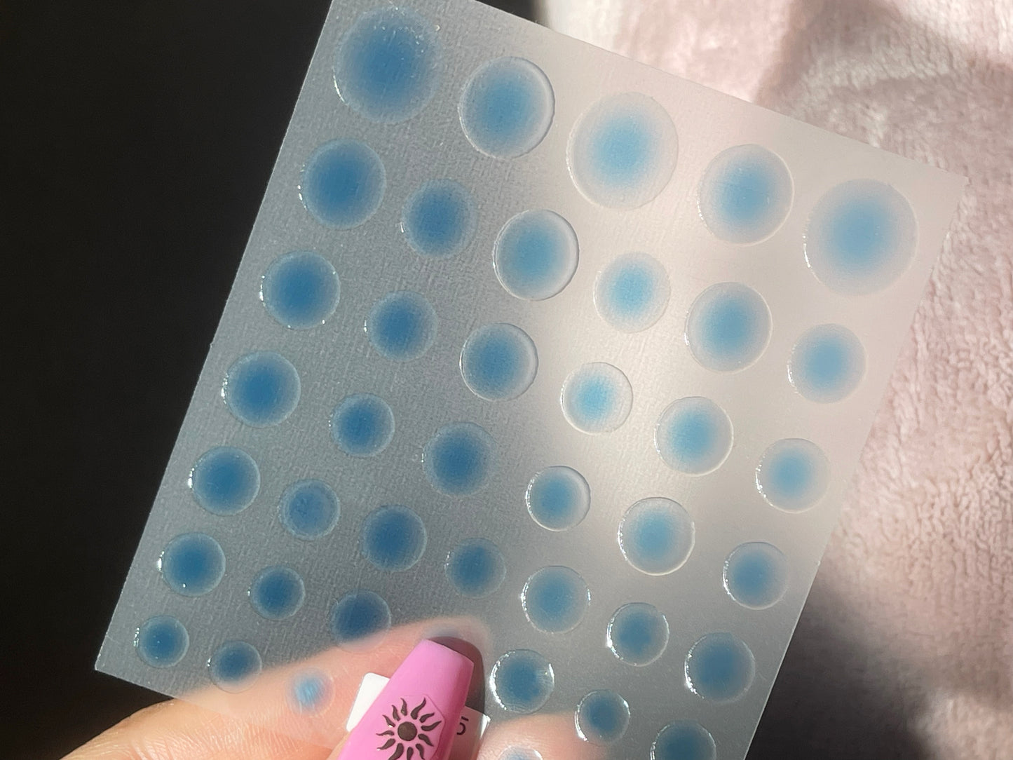 Radial-gradient Nail Art Stickers