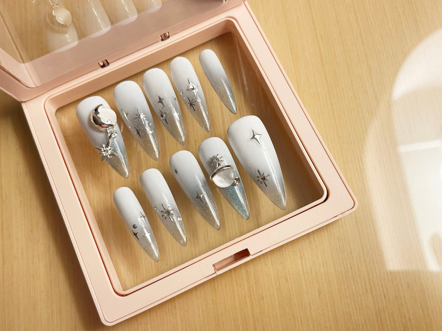 Gilding Crescent Moon Sun Star Nail sticker