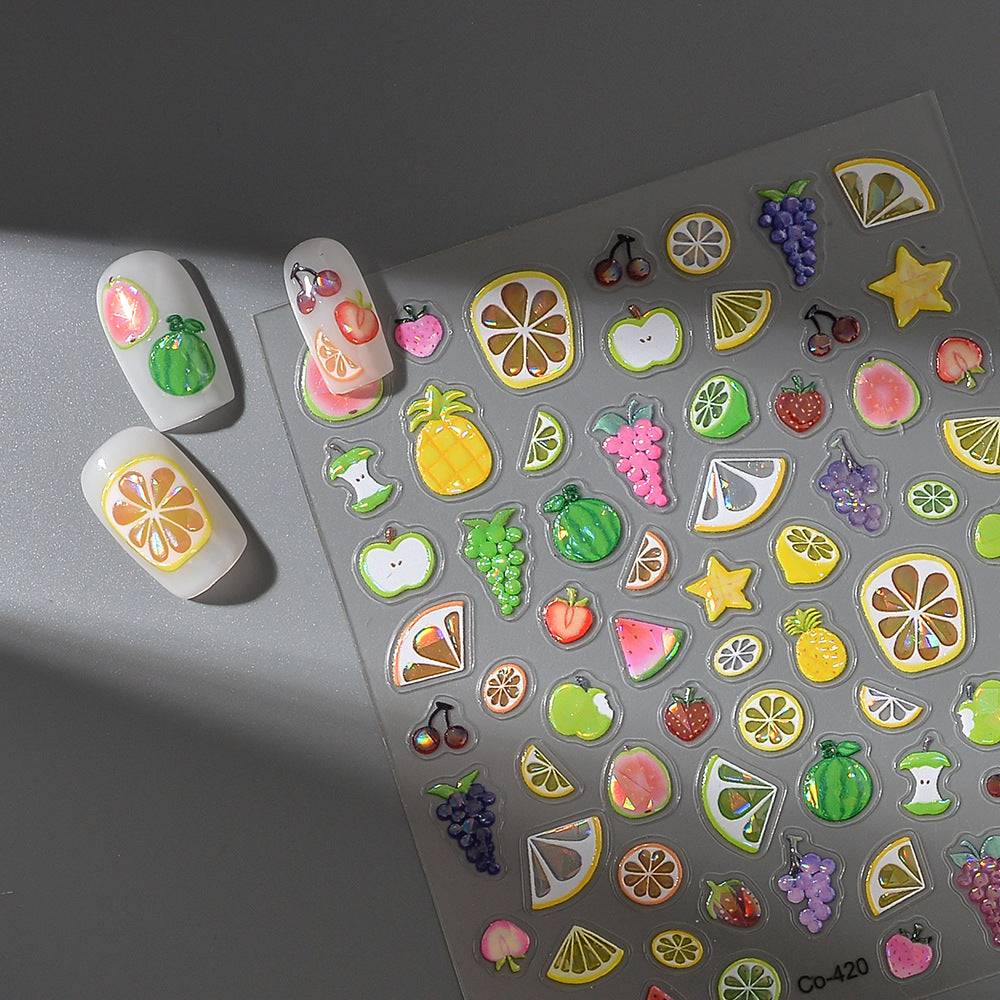 Kawaii Tropical Fruit Nail sticker