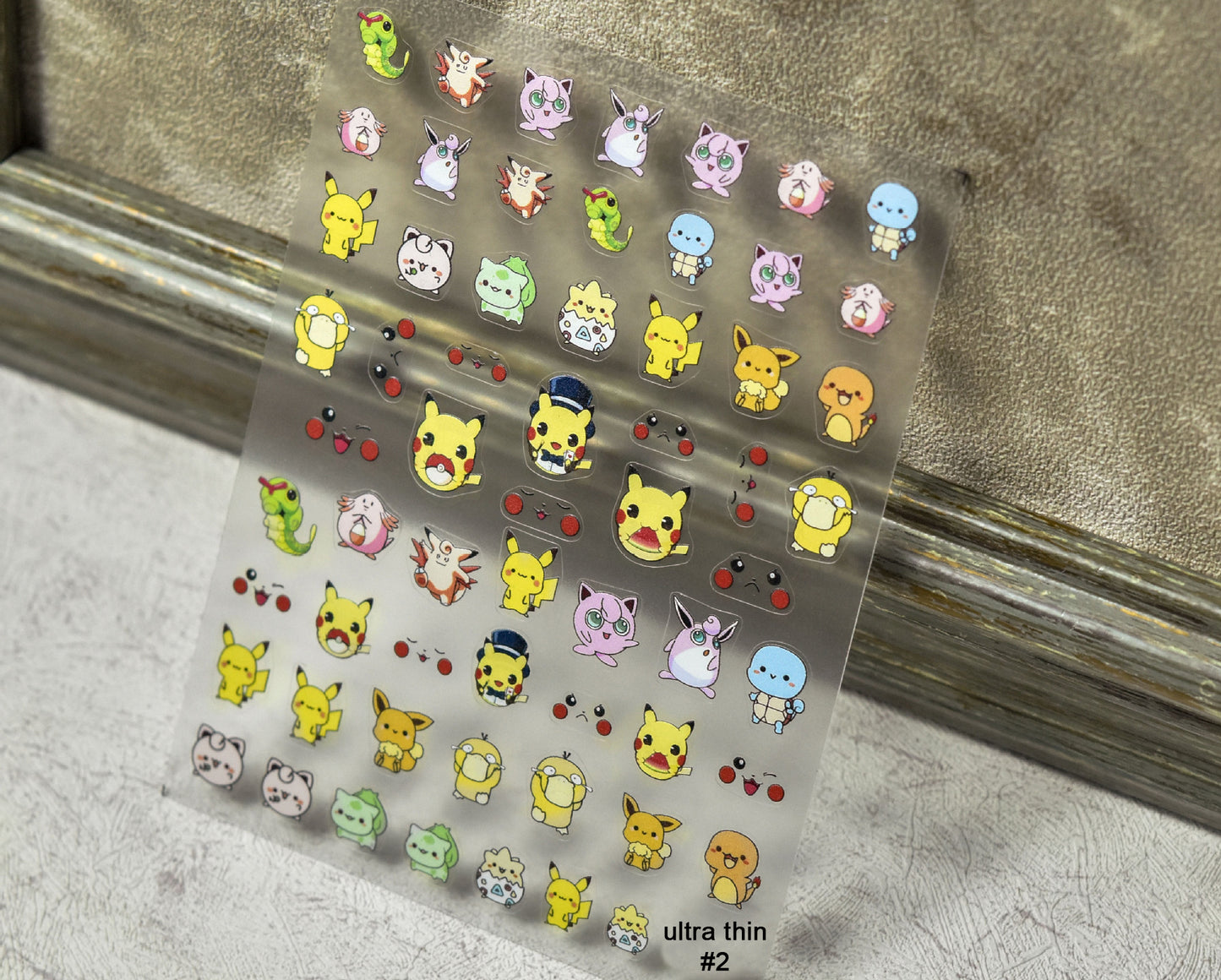 Pokemon nail sticker