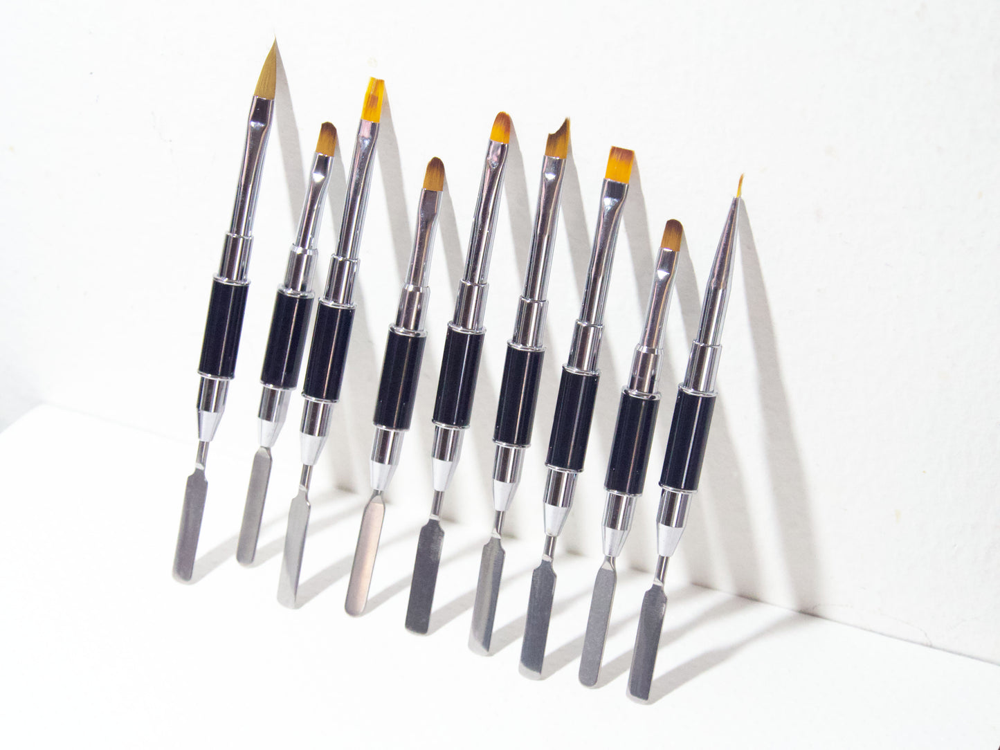 Double Sided Poly Builder UV Gel Brush & Picker UV Gel Applicator Nail Brushes Ombre Painting Pen