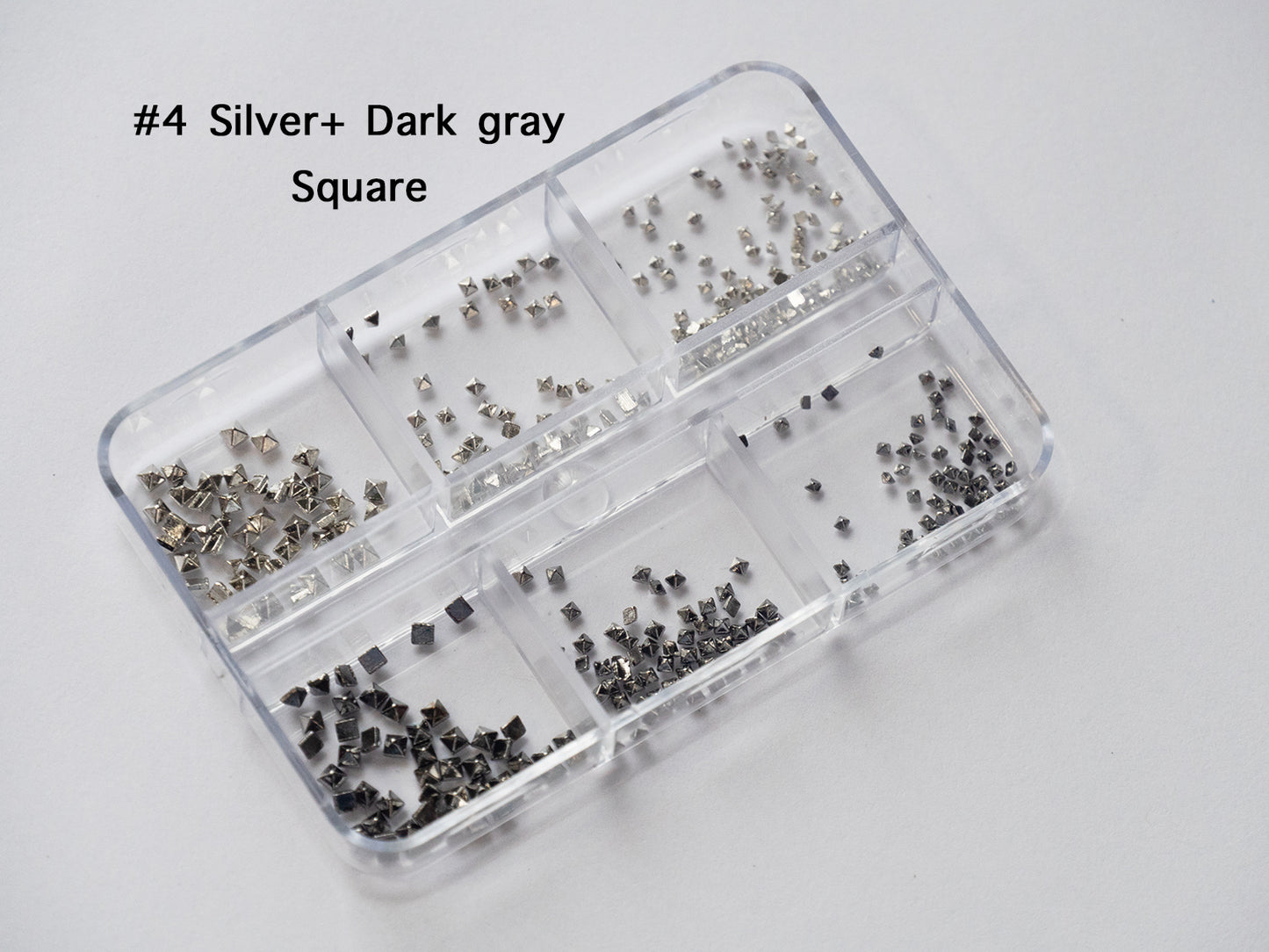 6 grids Cone Spikes Punk Rivets Stud for Nail art
