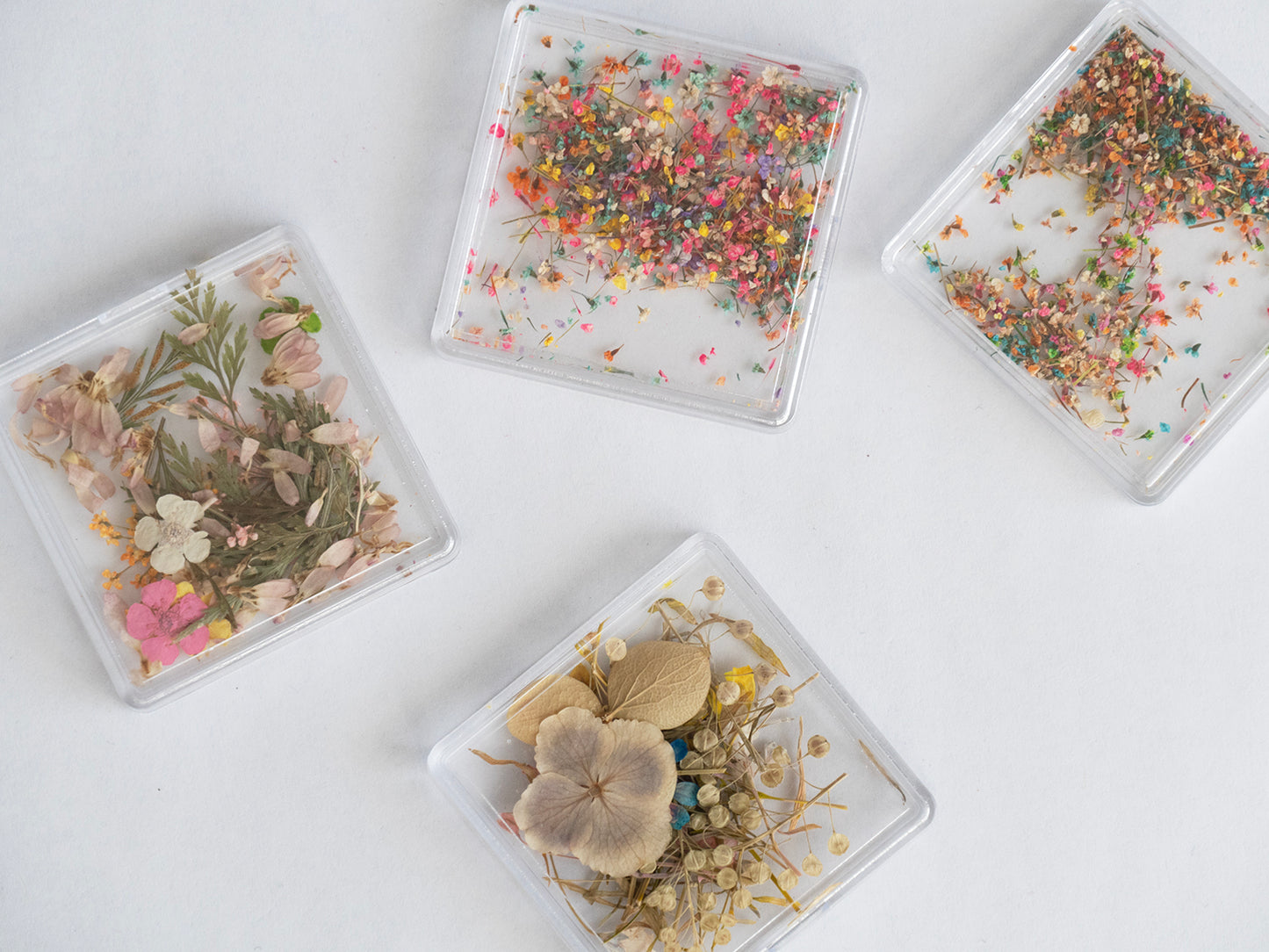 Real Dried Flower Nail Art – Colorful Mini Petals for Press On Nails