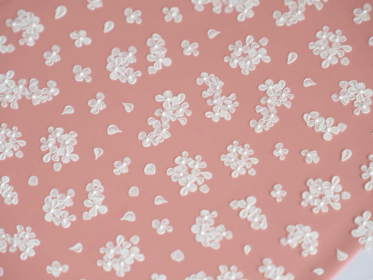 White Embroidered Flower Nail Stickers, 3D Floral Nail Art Decals, Lace Flower Stickers, Embroidery Nail Art, Romantic Wedding Nails