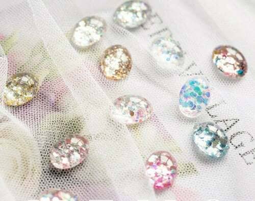 48 pcs Nail color display card/ Oval Tear Heart False Nails Acrylic Nail Art Tips Display palette Swatch Nail Polish Showing