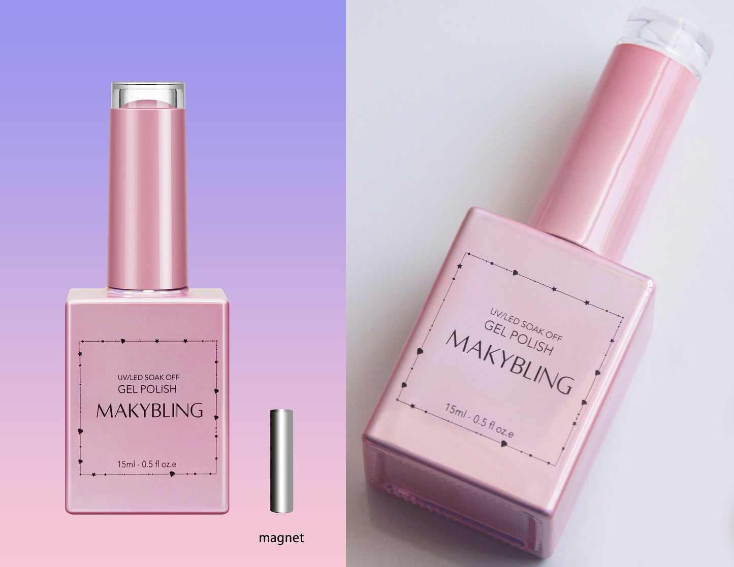 15ml Cat Eye Silver Snowlight UV Gel/ Velvet Magnetic Shining Smoothie Wide Crystal Manicure UV Gel polish/Ice gel Magnet Gel -Makybling