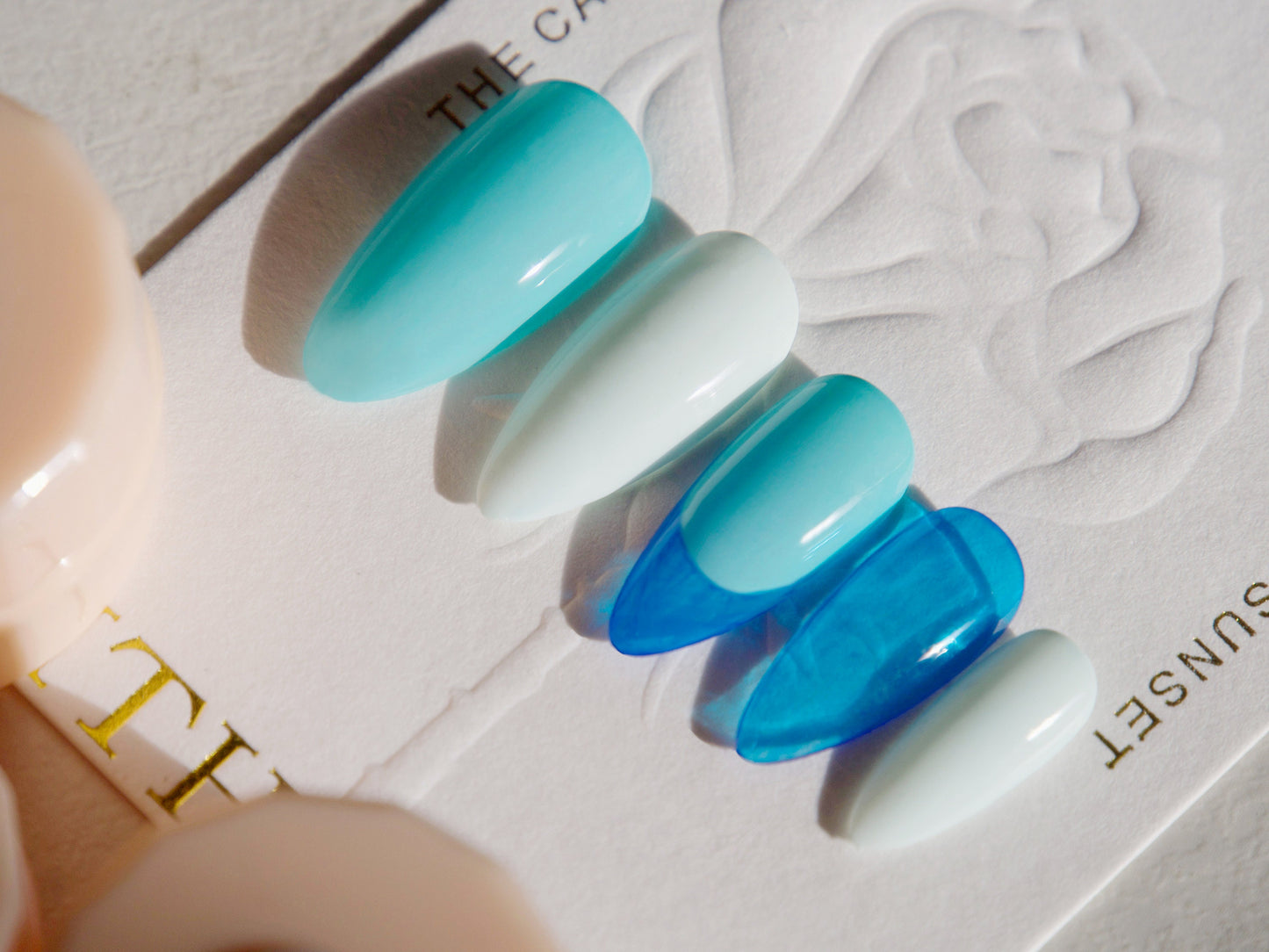 3pcs Blue Solid Jelly UV Gel Nail Art /Baby Blue Nayt suit Gel Polish/ Turquoise Pudding UV Gels Creamy Gel Manicure Pedicure