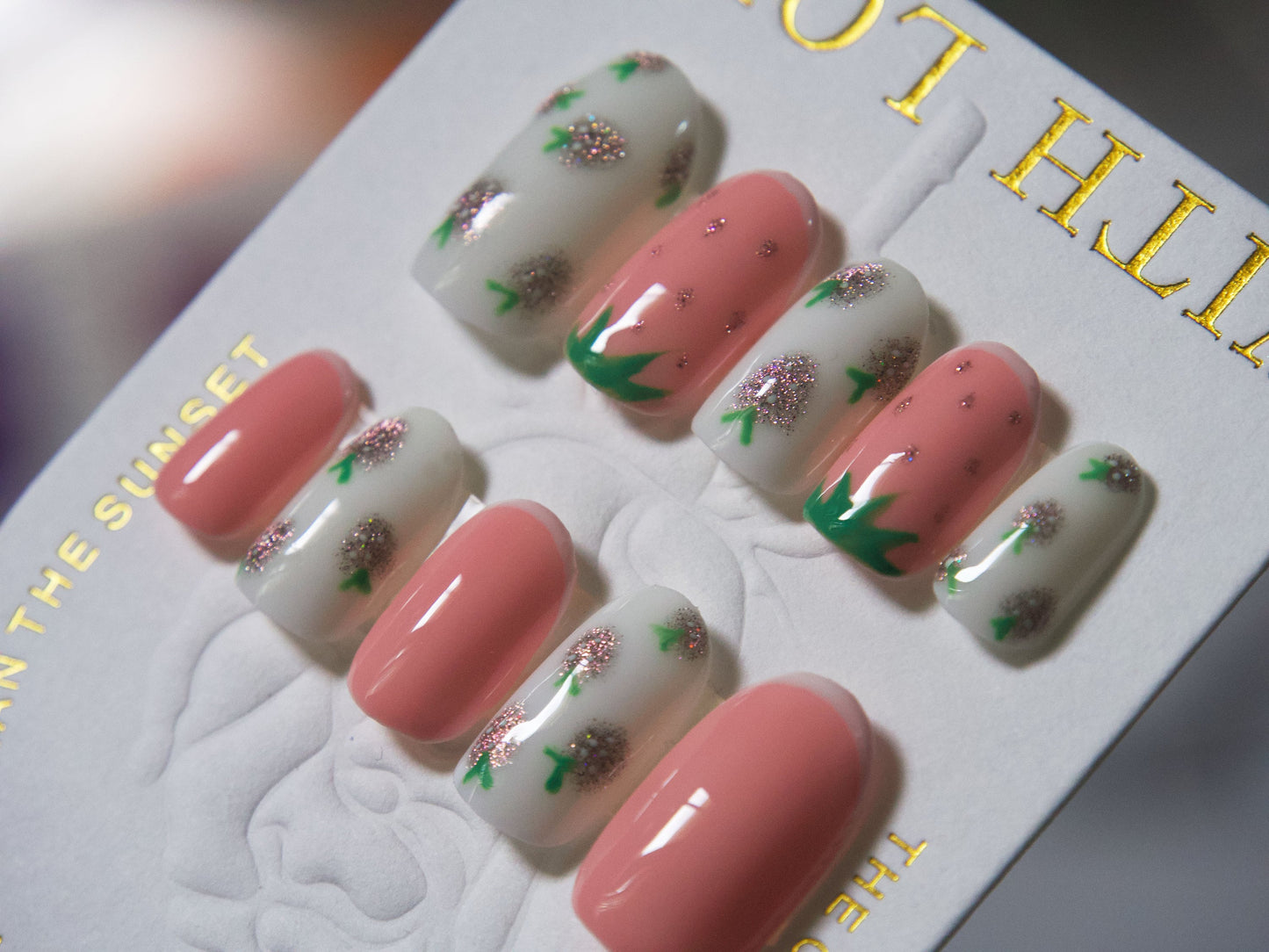 100 pcs Full Cover Cute Round False Fake Nails Tips Manicure nail well tips/Japanese style Acrylic UV gel nail polish Manicure Nail Tips