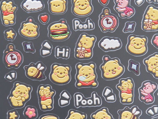 Winnie-the-Pooh Nail Sticker/Disney Theme nail Decals