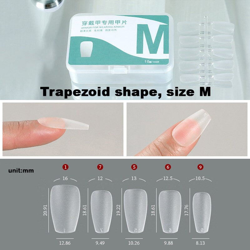 100pcs Pre-shaped Matte Full Cover Short False Press on Nails