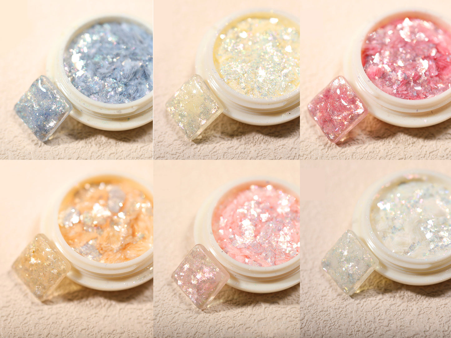 Ultra Thin Mica Chips Irregular Flashy Slice Flakes for Nail art