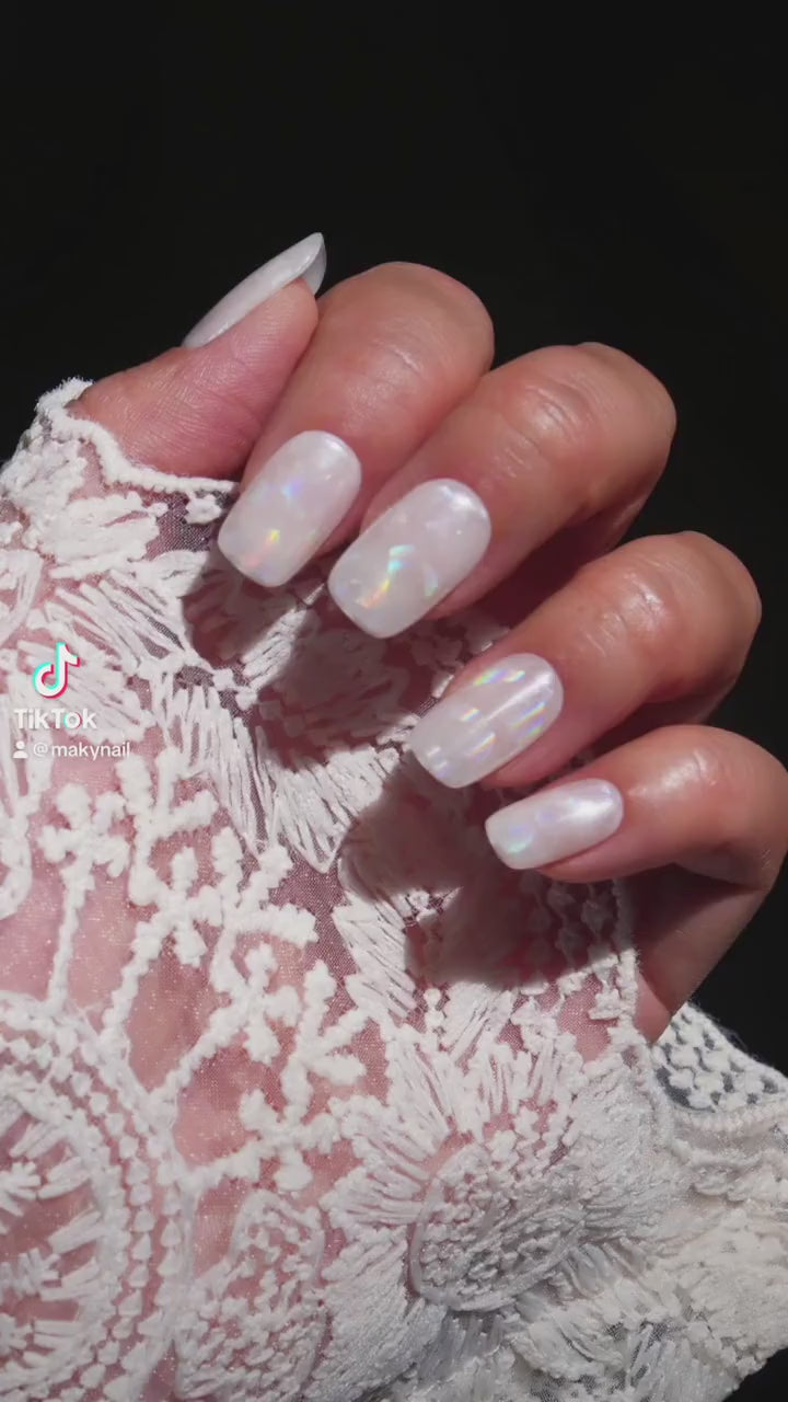 6 Yard Lazer Chameleon Rainbow transfer paper Foil Nail Art Star Design Sticker Decal