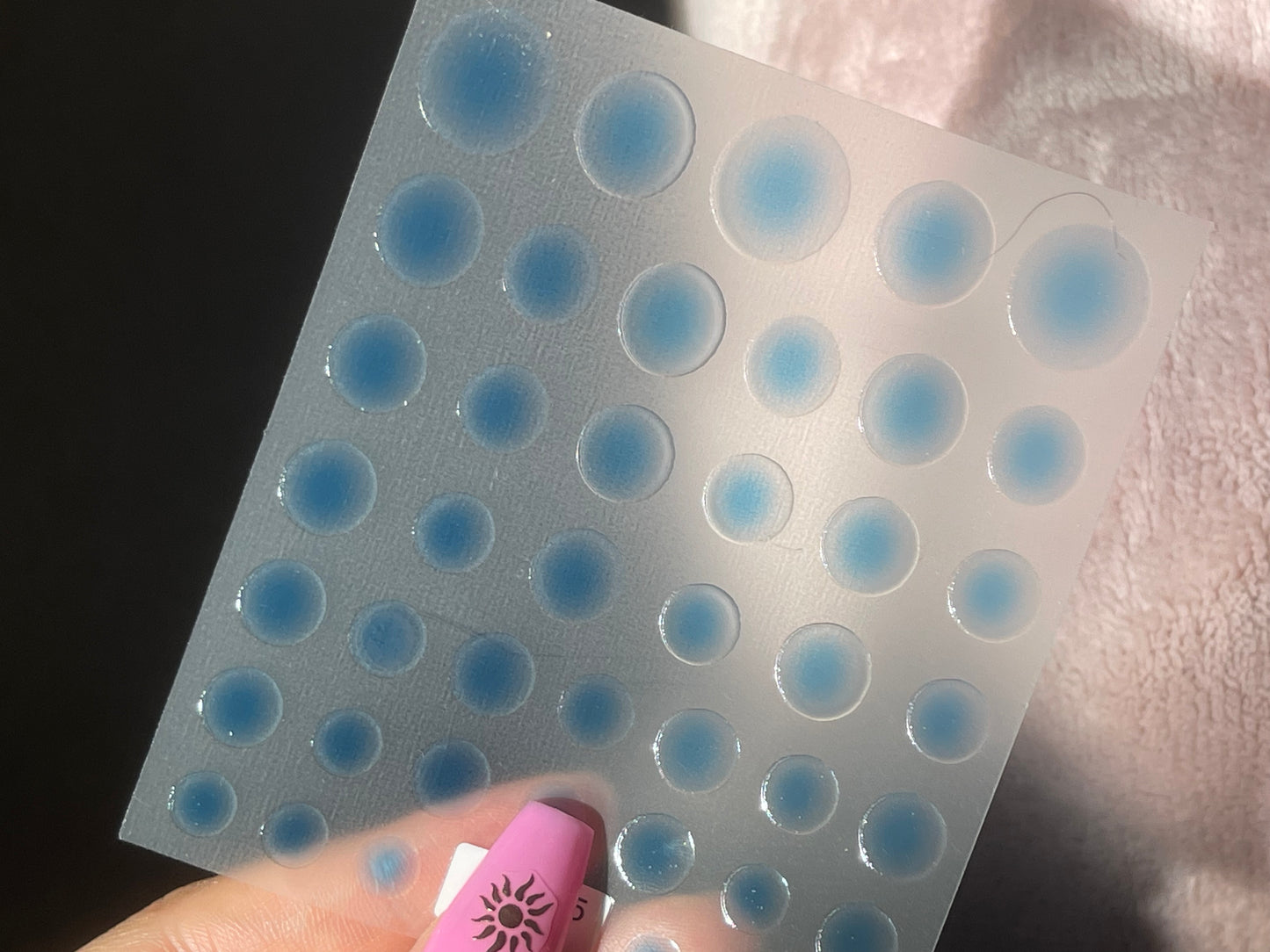 Radial-gradient Nail Art Stickers