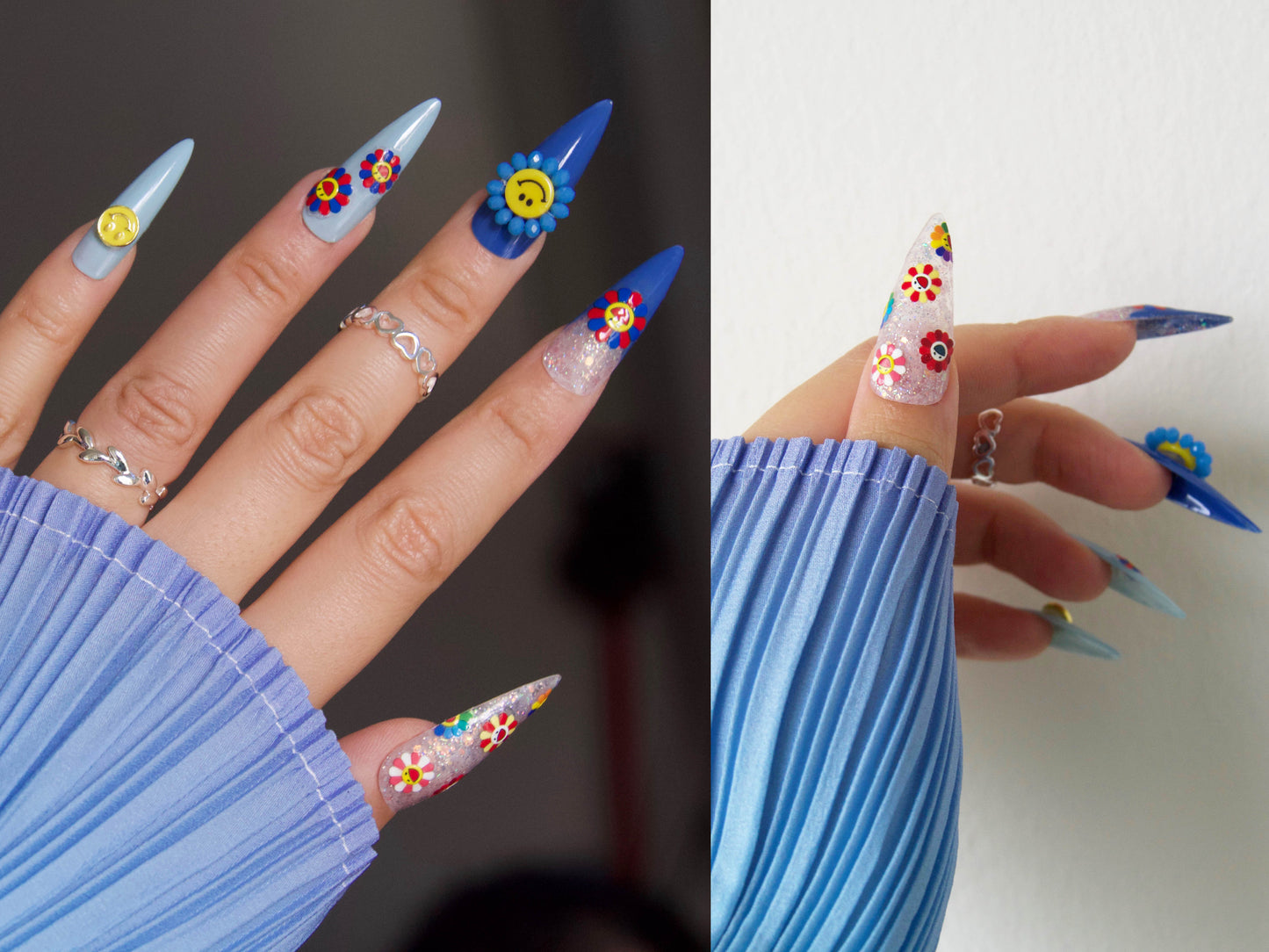 Smiley Face Nail Stickers Kit