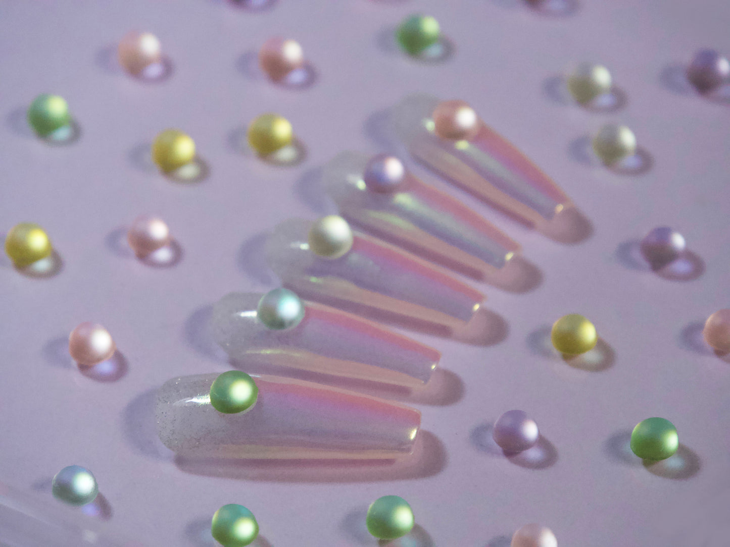 1 case Iridescent Pearlescent Chrome Nail Powder