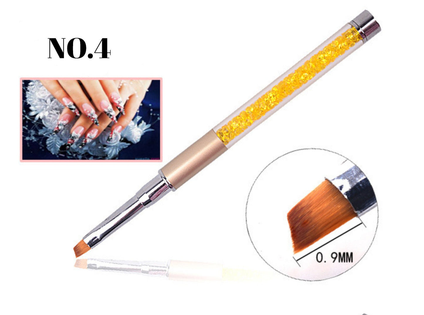 Nail Brush for Detailing Striping Nail Art with Gel Brushes, Painting Brushes, 3D Brush, Acrylic brush for nail art painting