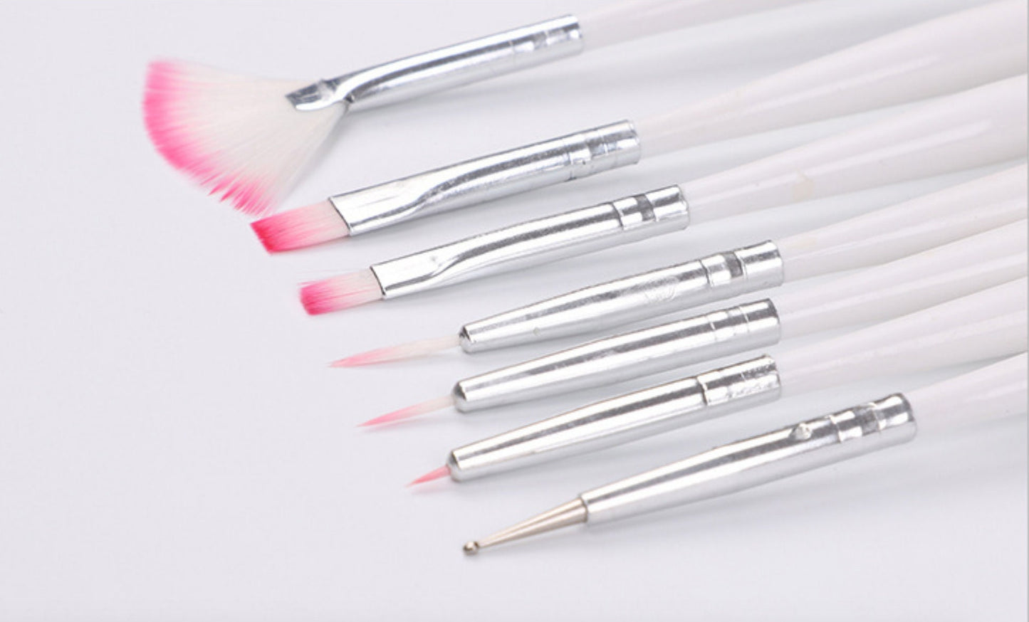 7 pcs Nail Brush set for Detailing Striping Nail Art with Gel Brushes, Painting Brushes, 3D Brush, Acrylic brush for nail art painting