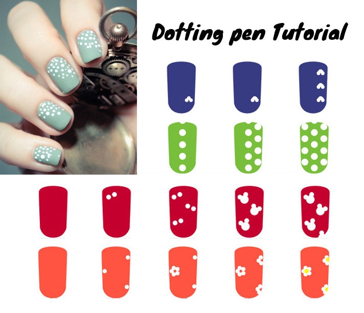 5 pcs Crystal dotting pen Set for nail art/marbleizing glaze painting pen/ polymer clay DIY tool pen/ miniature crafts making tool set