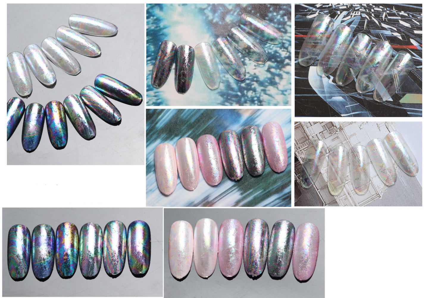 1 Yard Chameleon transfer paper Transfer Foil Nail Art Star Design Sticker Decal/ DIY starry sky theme nail design