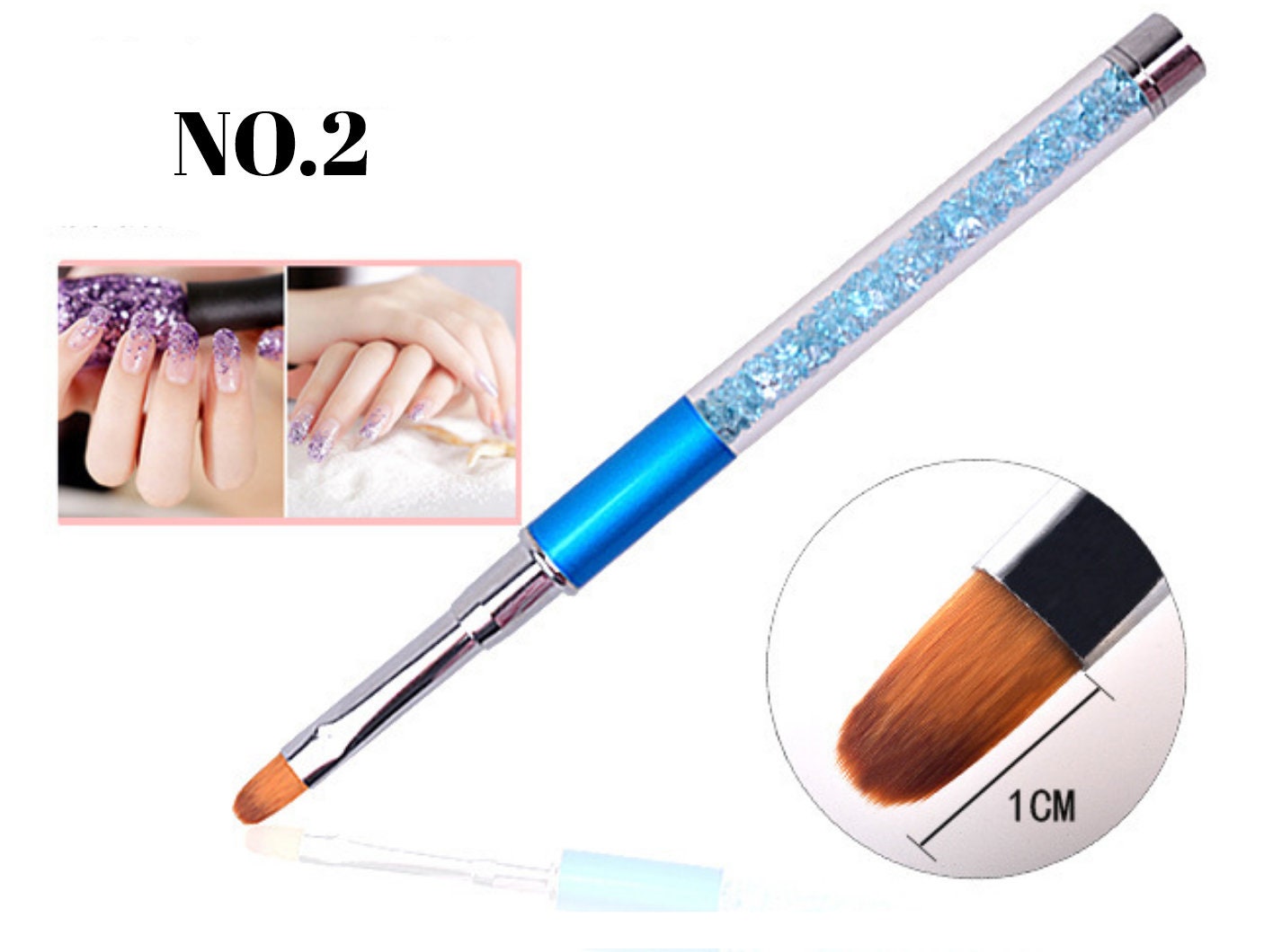 Nail Brush for Detailing Striping Nail Art with Gel Brushes, Painting Brushes, 3D Brush, Acrylic brush for nail art painting