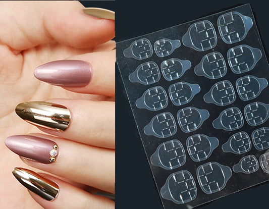2 pcs Press on False Nail Easy Glue Tabs/ Reduce nail damage False nails removable jelly glue