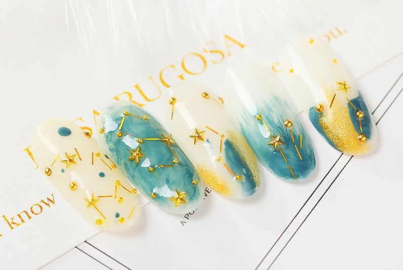 Metallic Caviar beads/ Silver Gold nail micro beads