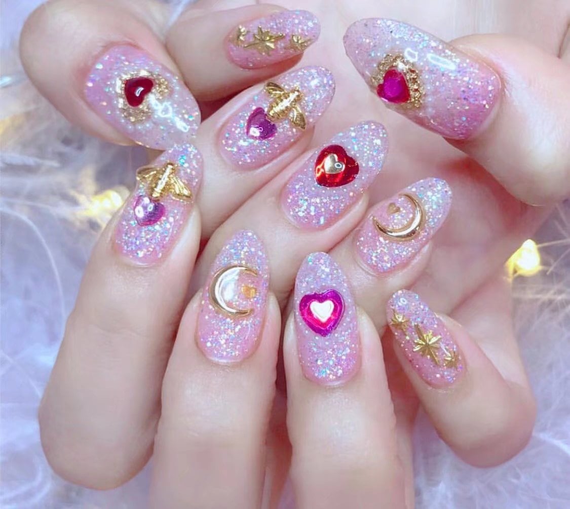 5 pcs 3D Bee nail decoration/ Bee golden Nail DIY nail deco Bee charm for nail gel mail polish design