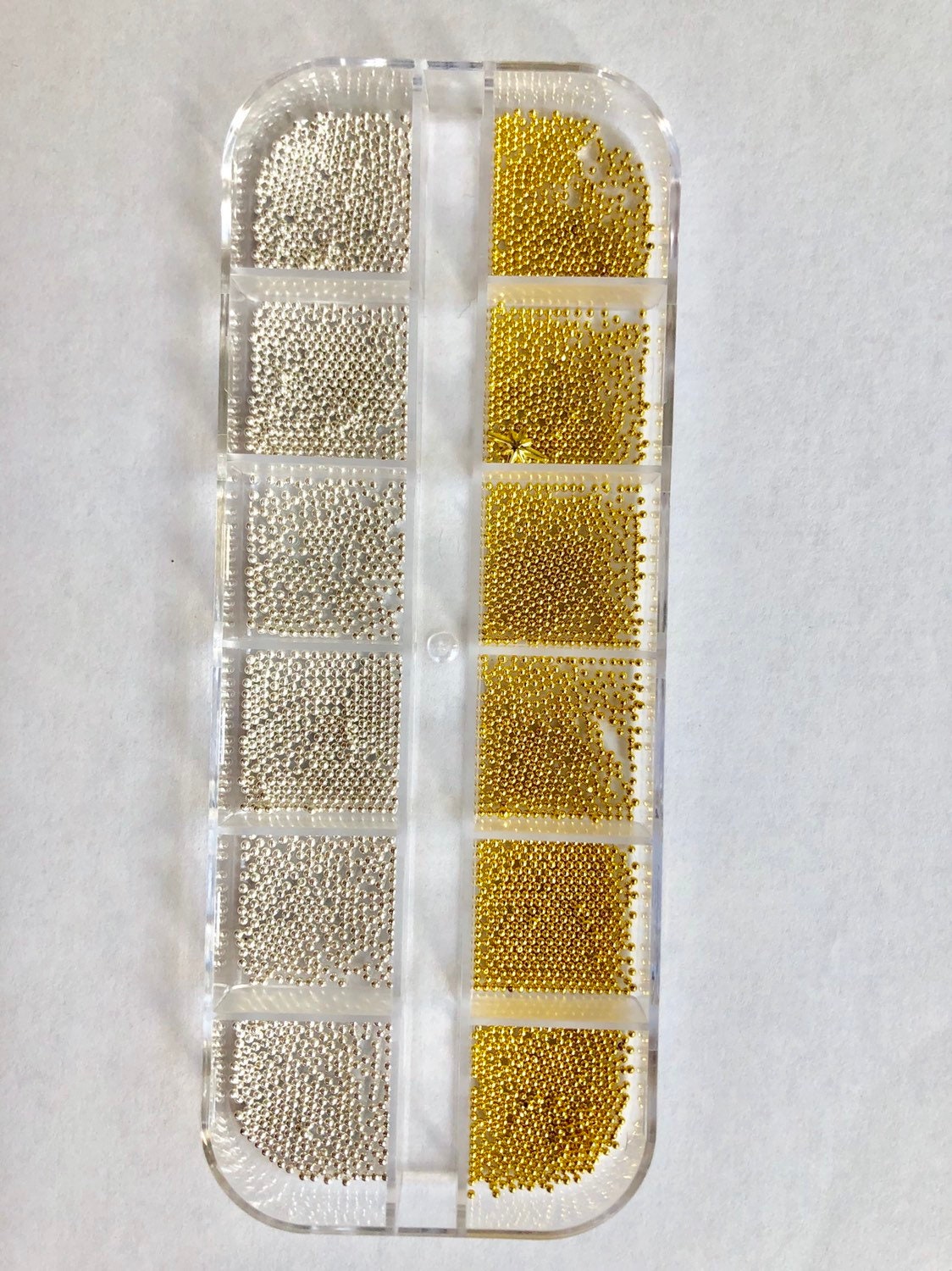 Mixed Caviar beads/ Silver Gold nail micro-beads