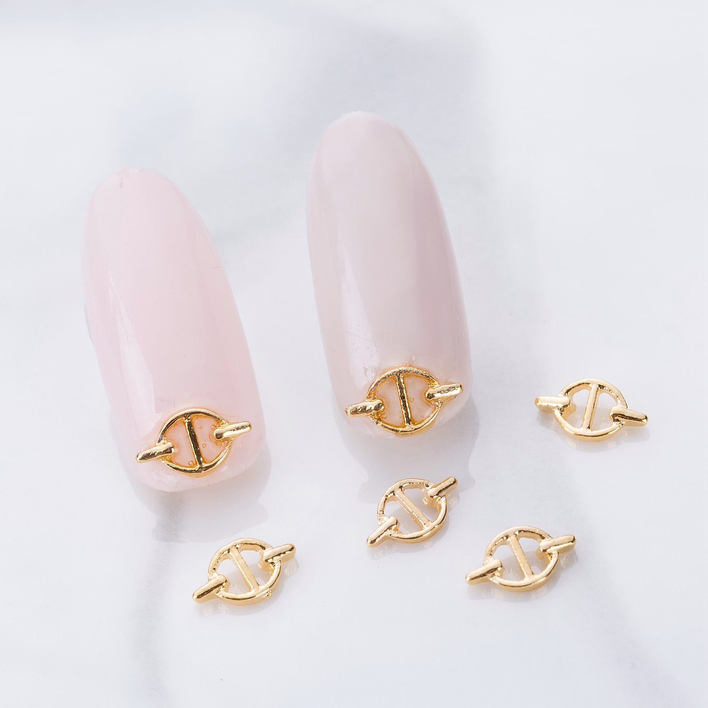 10 pcs 3D nail deco/ Gold silver chain connection nail art deco
