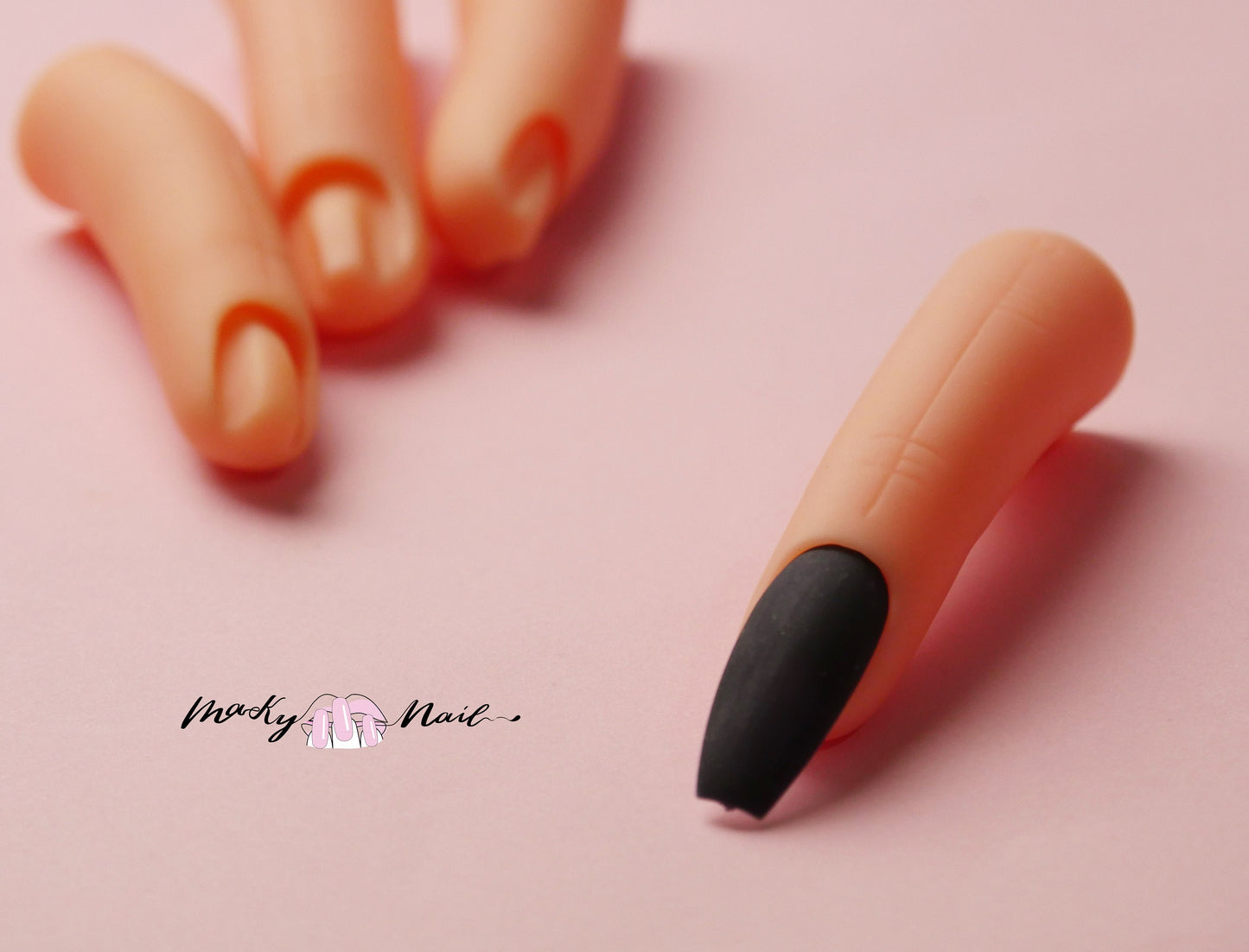 5 pcs False Nail Fingers/ Emulational Fake Nail Art Model Practice Training Finger/ Press on nail manicure model