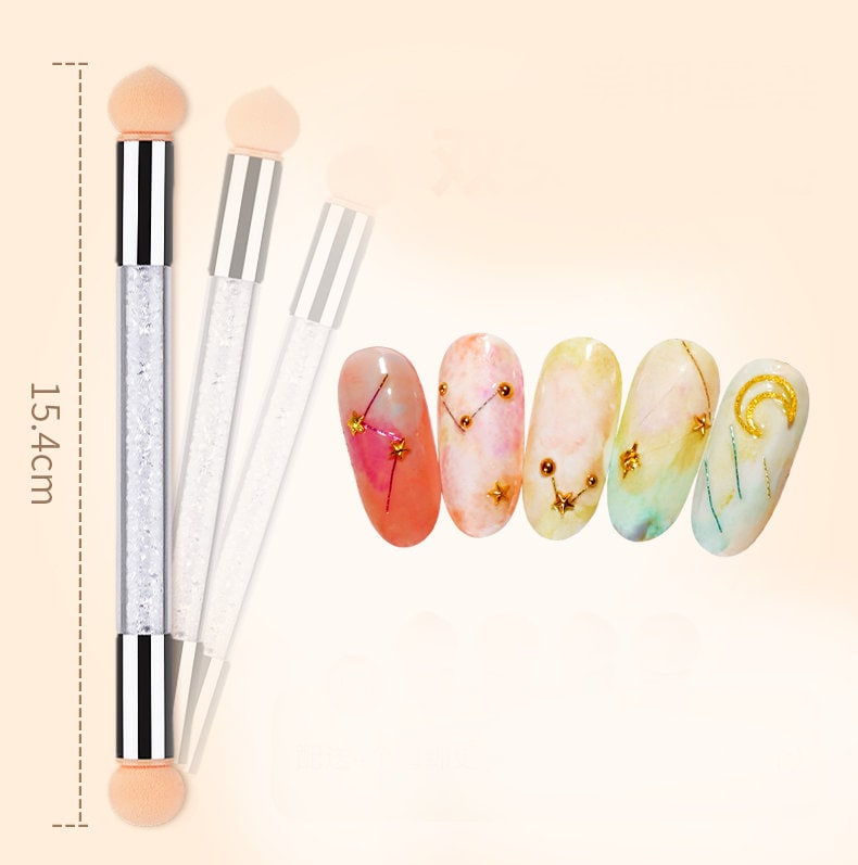 Nail art Sponge Heads Gradient Brush/ Shade Maker Pen