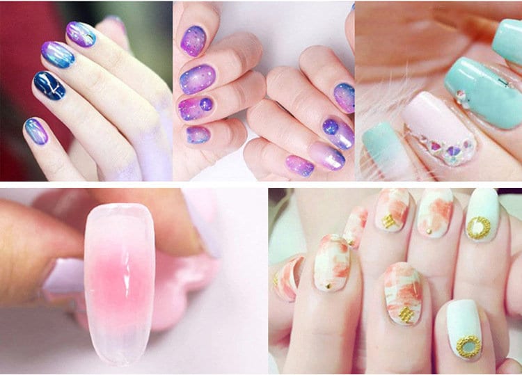 Nail art Sponge Heads Gradient Brush/ Shade Maker Pen