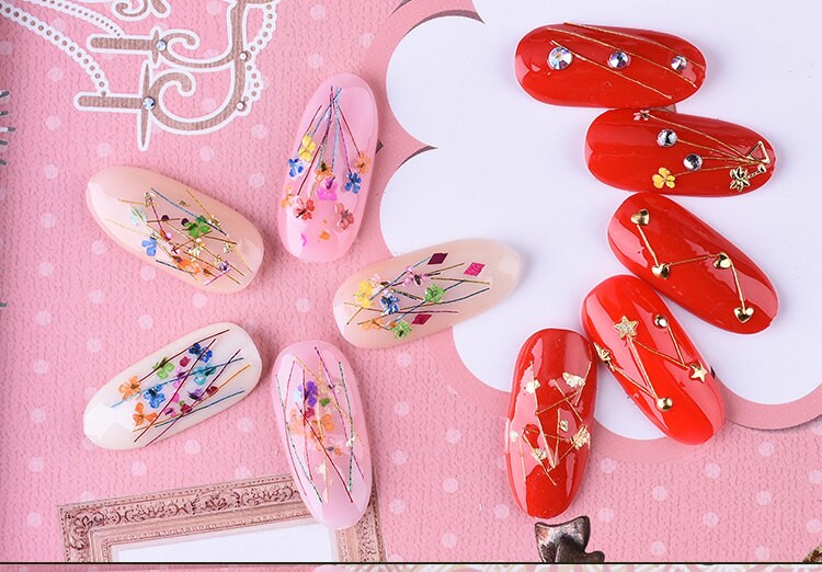 12 jars Mermaid starry sky thread line Nail deco/ Line DIY Nail Art Tips Decoration/ nail art thread line stripe