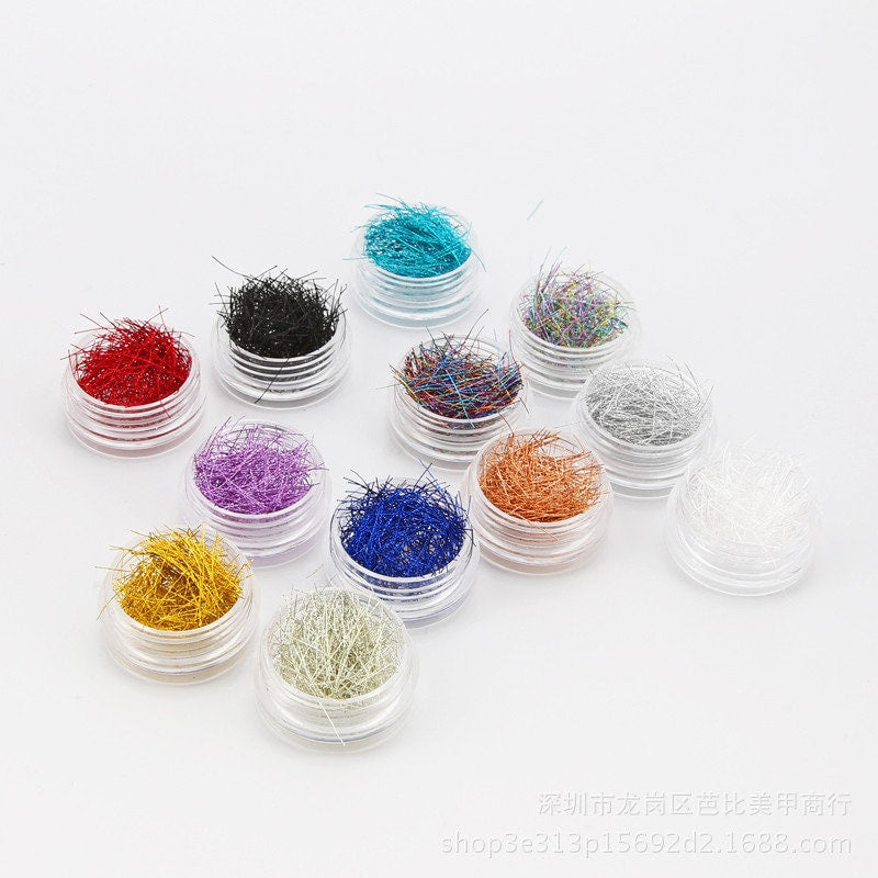 12 jars Mermaid starry sky thread line Nail deco/ Line DIY Nail Art Tips Decoration/ nail art thread line stripe