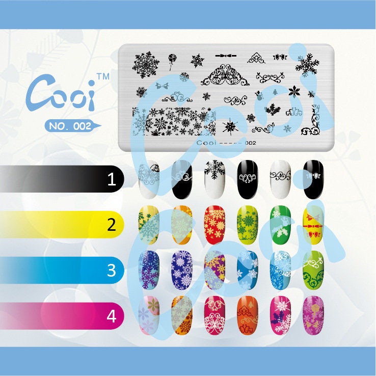 Christmas Nail Art Stamping Image Plates