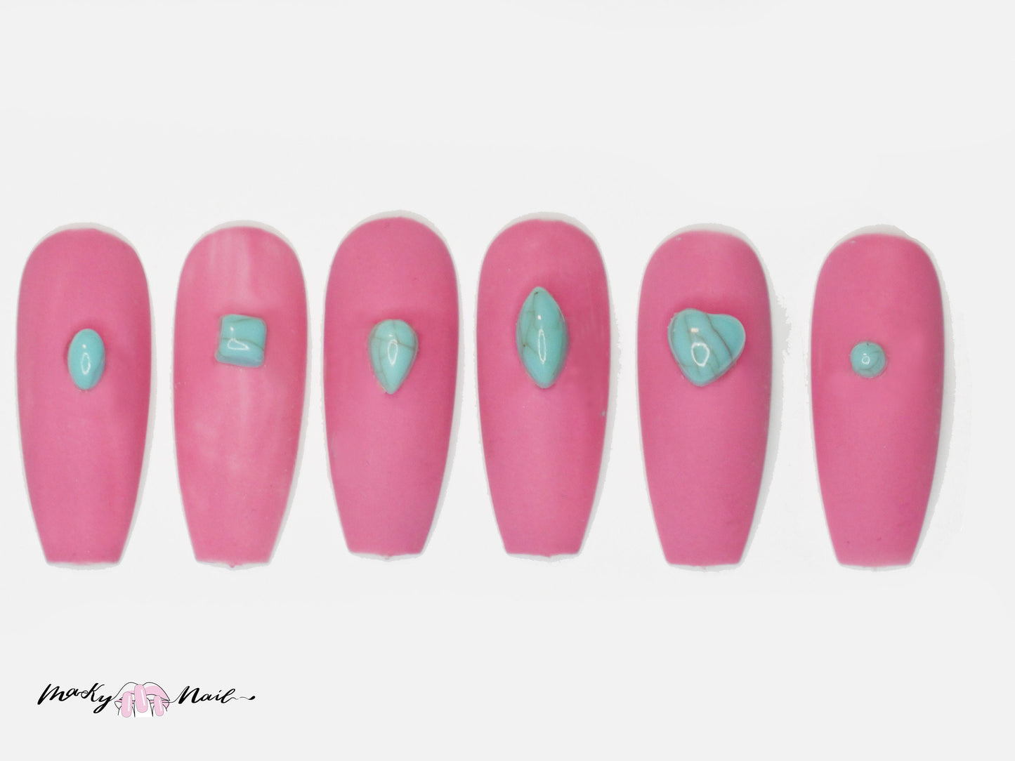 Marble tophus stone gem nail decoration/ Marble charm Nail DIY deco