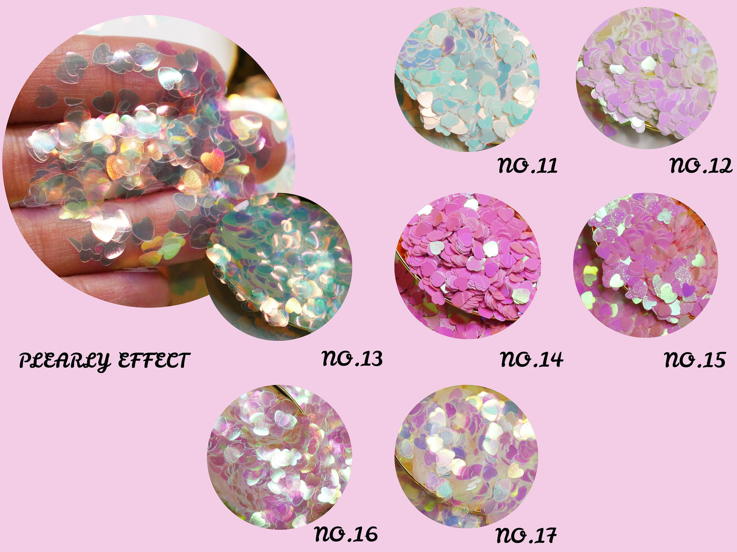 3g Heart Flakes 3D DIY laser Petal Sequins/ Heart shaped glitter flakes for nail design handmade crafts/ Confetti halo glitter sequins