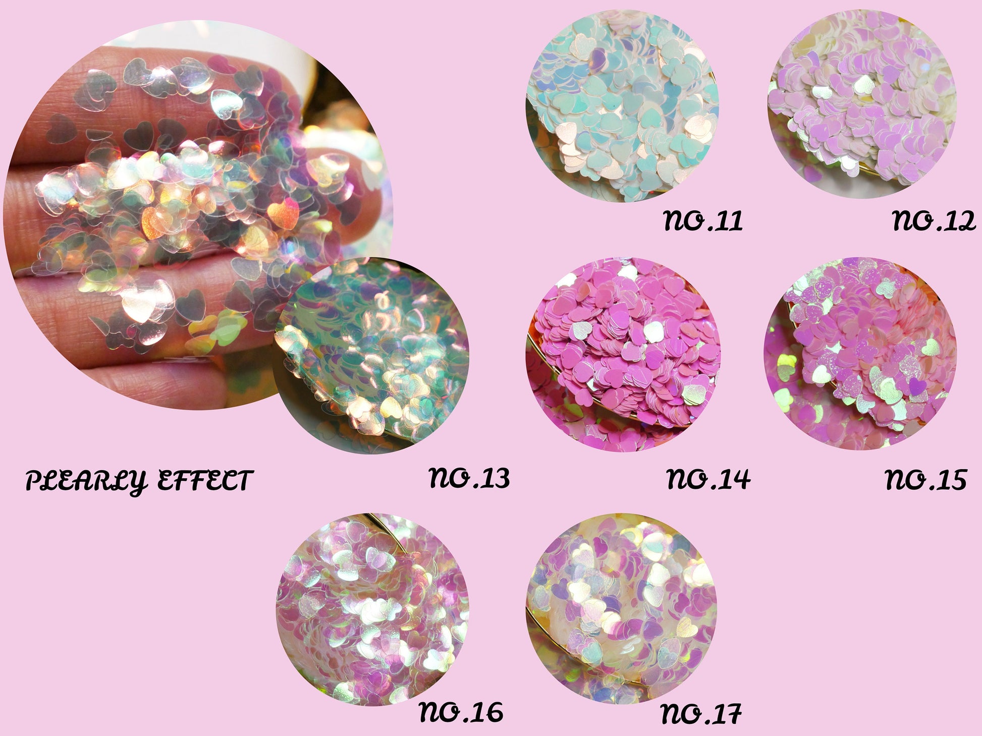 3g Heart Flakes 3D DIY laser Petal Sequins/ Heart shaped glitter flakes for nail design handmade crafts/ Confetti halo glitter sequins