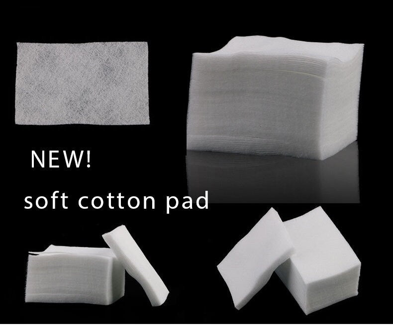 1000 pcs nail cotton pads nail polish remover wipe lint free wiper Manicure nail wipes