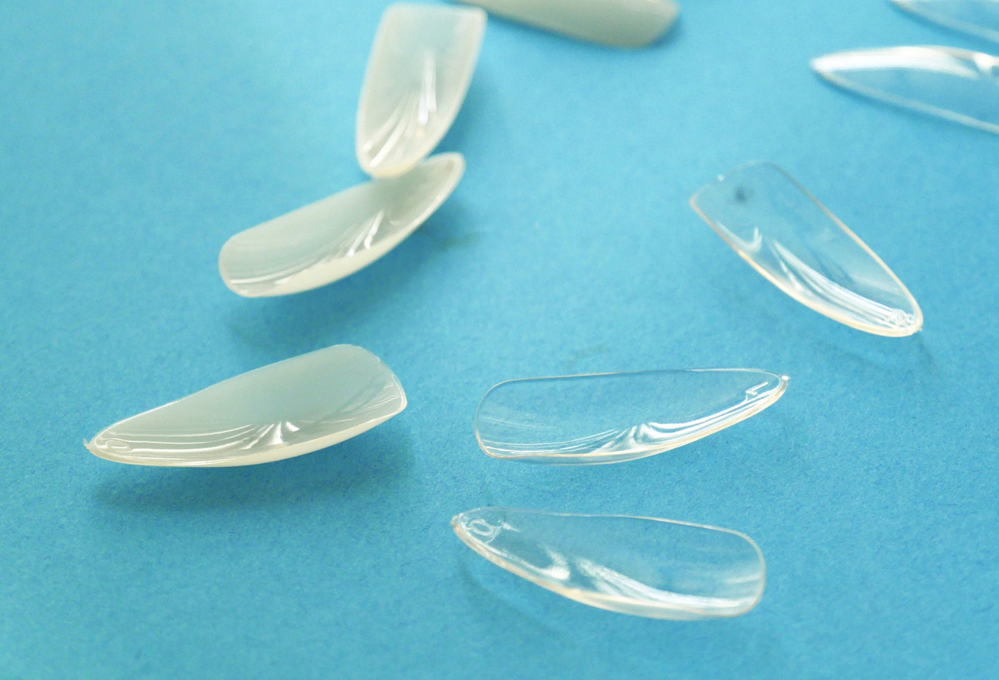 100 pcs Full Cover Stiletto Almond False Fake Nails Tips Manicure nail well tips/ Clear full Acrylic UV Gel Manicure Nail Tips