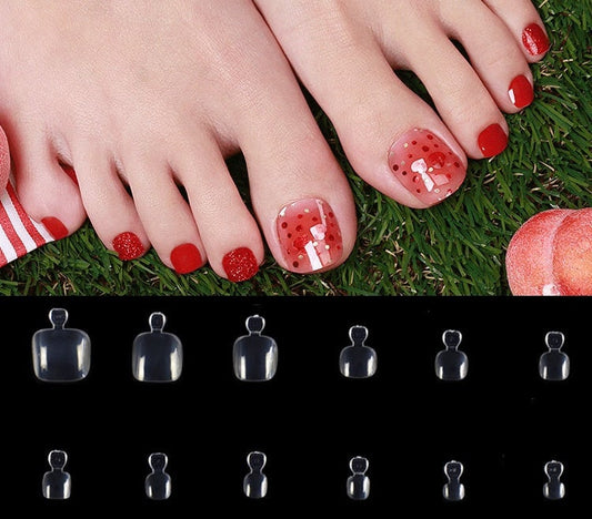 500 pcs Toenail Full Cover Square False Fake Nails Tips Manicure nail well tips/ Natural full Acrylic UV Gel Pedicure Nail Tips