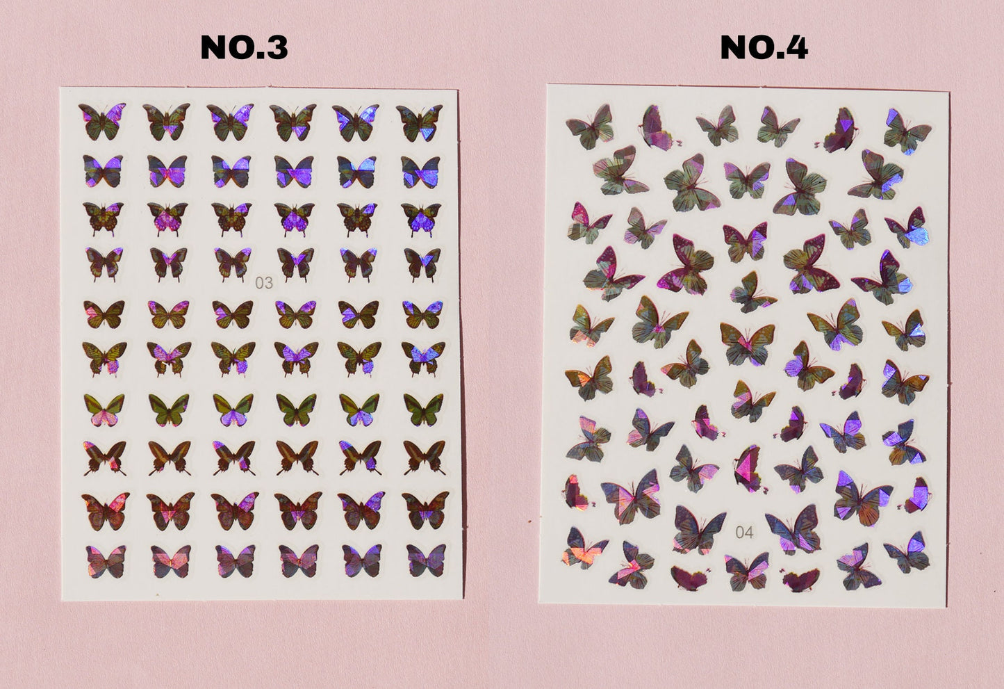 Butterfly Laser Sticker Nail Art/ Blue Morpho Monarch Peel Off nail sticker/ Fairy Tale Theme nail sticker/ Nail decal supply