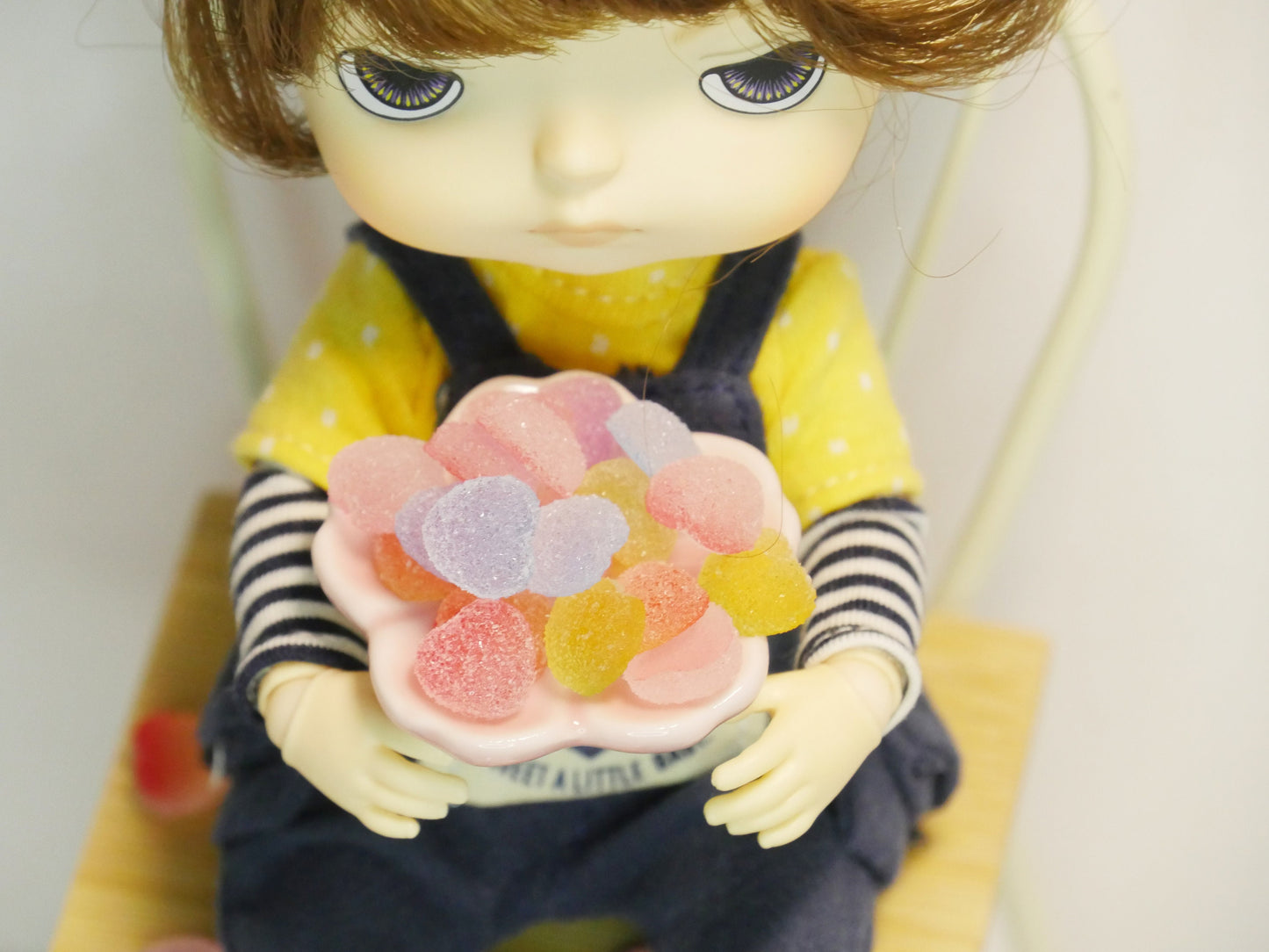 5 pcs Candy Gummies Nail Deco/ Sour Jelly Stars Heart 3D Decal