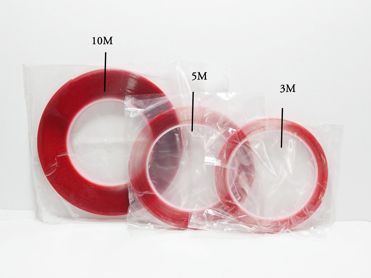 3-10m roll clear Double faced adhesive nail display tape/ display holder adhesive / False Nail Tips display glue
