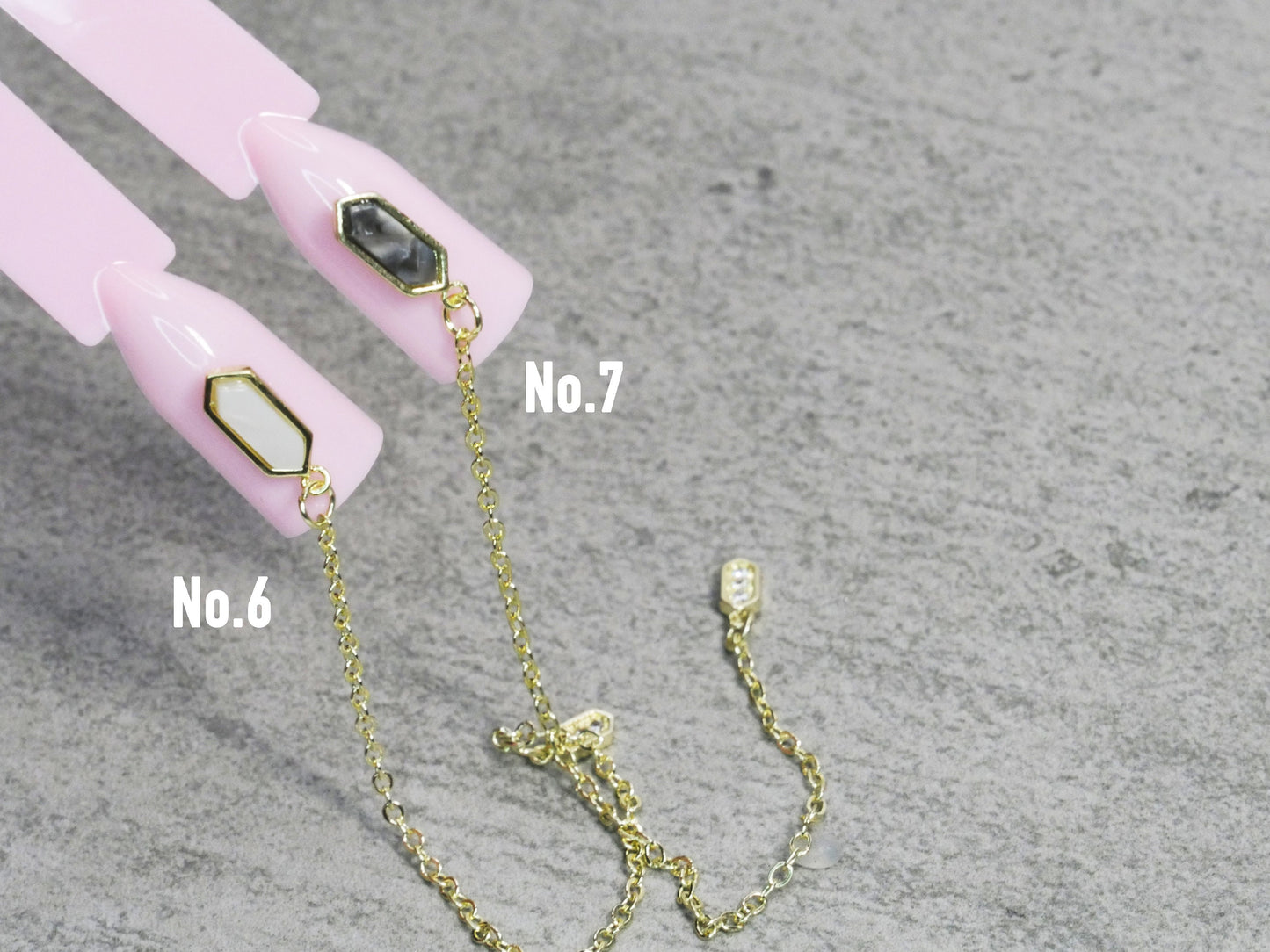 Gold Chain 3D Zircon nail ornament nail decal/ Butterfly starry sky nail dangle