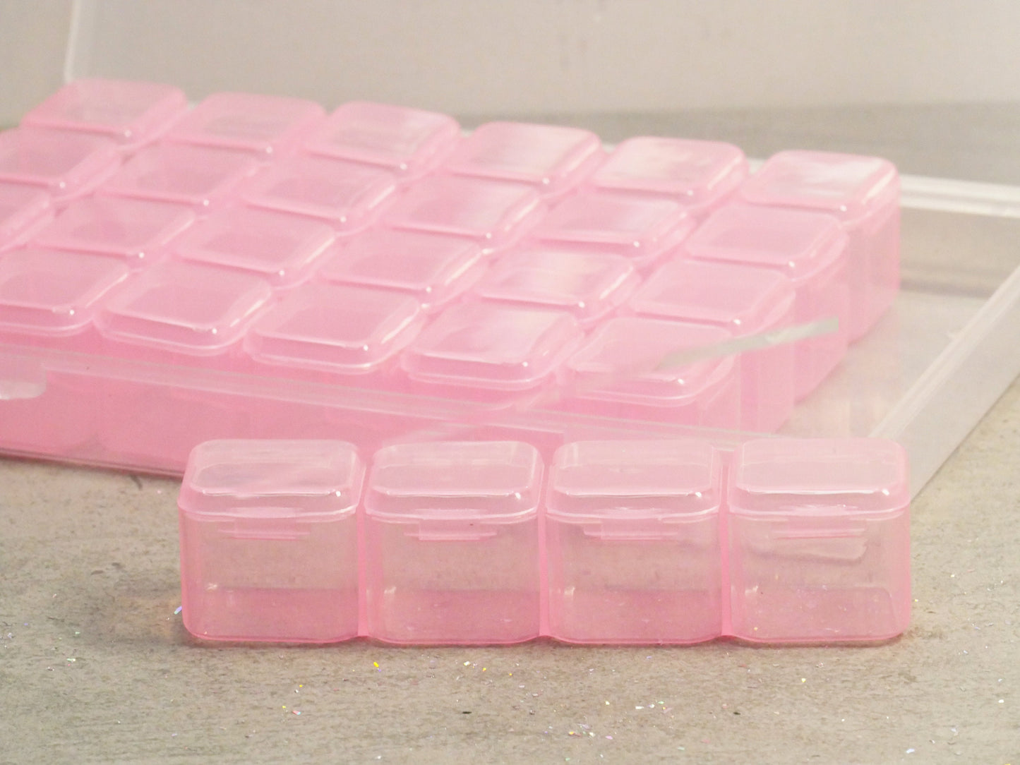 28/54 grids Empty Storage Box Strass Beads Rhinestone/Studs Decals container box/Nail Jewelry Display Removable Container Case