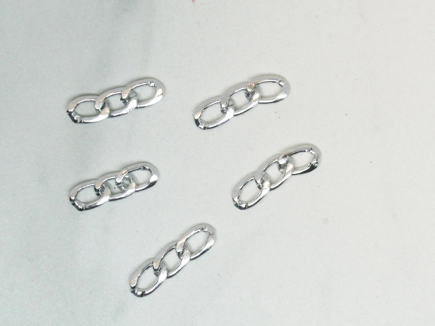 5pcs Metal Steel Chain Punk Style for 3D nail and Mini crafts supply/ multi style nail art deco gold chain set