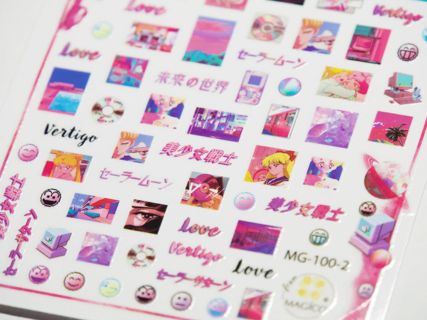 80's Sailor Moon Nail Sticker