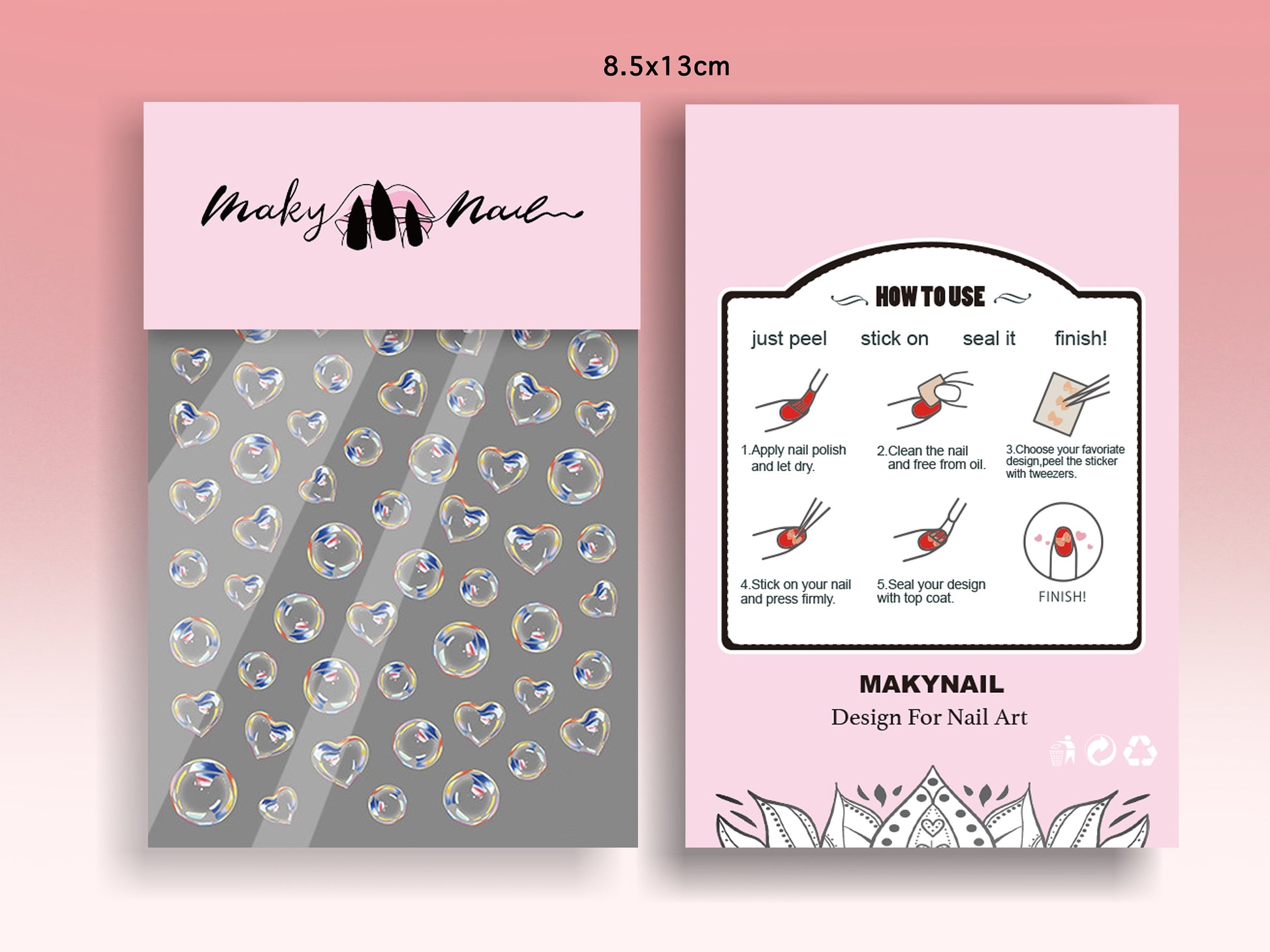 Bubbles nail sticker/ Ultra Thin 3D Globule Bubble Nail Art Stickers Self Adhesive Decals/ Manicure Pedicure supply