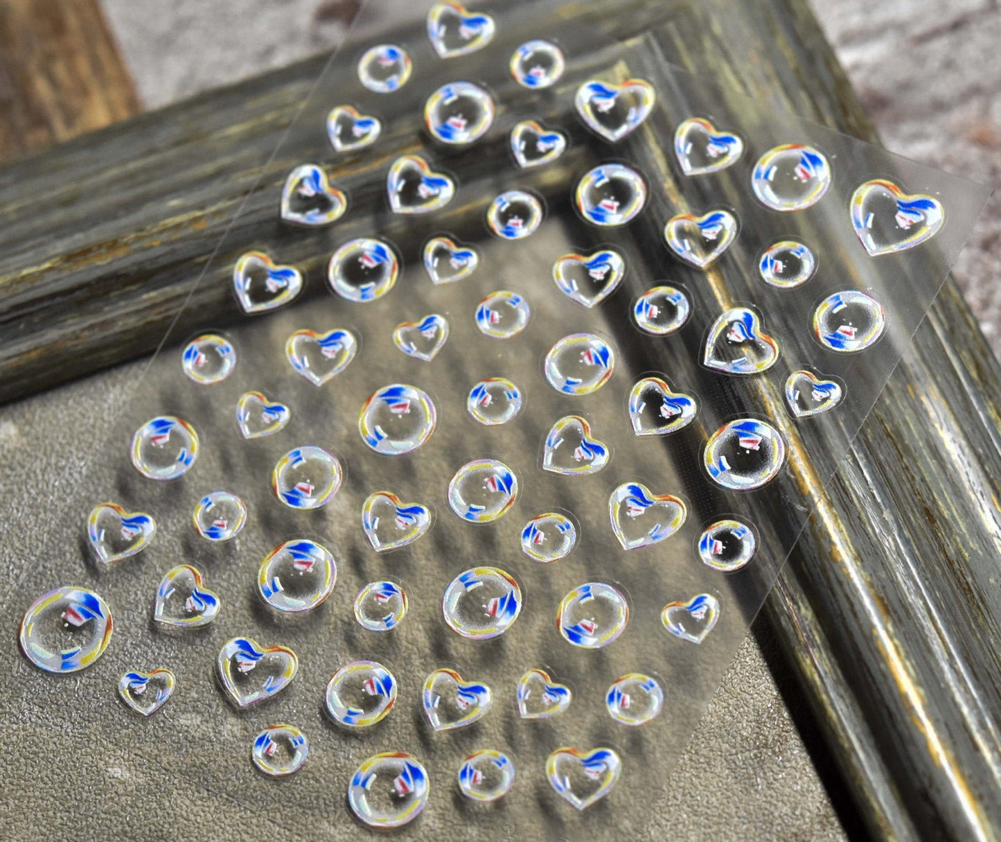Bubbles nail sticker/ Ultra Thin 3D Globule Bubble Nail Art Stickers Self Adhesive Decals/ Manicure Pedicure supply